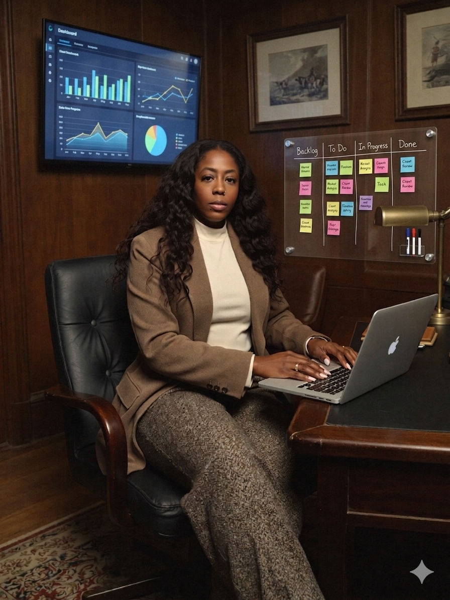 Founder of Geaux Uptown Solutions, executive portrait for federal and prime contracting